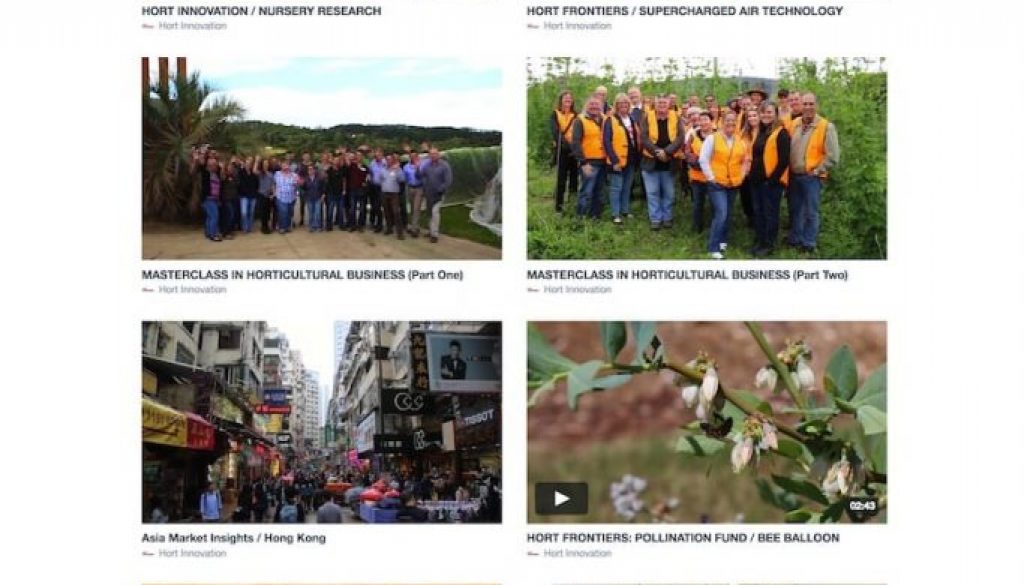 Hort Innovation Vimeo