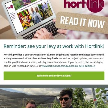 Hort Innovation Newsletter - August 2018
